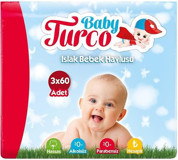 Baby Turco Alkolsüz 60 Yaprak 3'lü Paket Islak Mendil