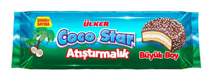 Ülker Coco Star Çikolatalı Hindistan Cevizli Bisküvi 154 gr