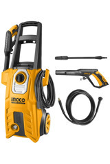 Ingco 1800 W Deterjan Hazneli Tekerlekli 150 bar Elektrikli Basınçlı Yıkama Makinesi