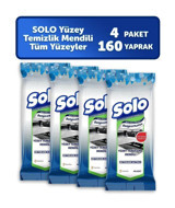 Solo Mutfak&Banyo 160 Yaprak 4'lü Paket Yüzey Temizleme Mendili