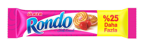 Ülker Rondo Çilekli Bisküvi 24x76 gr