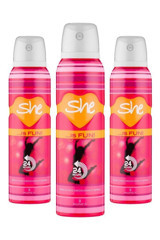 She Fun Sprey Kadın Deodorant 3x150 ml