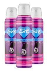She Is Sexy Sprey Kadın Deodorant 3x150 ml