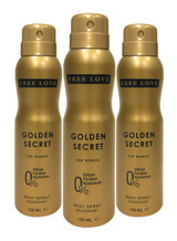 Free Love Golden Secret Sprey Kadın Deodorant 3x150 ml