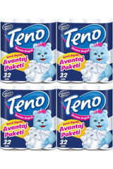 Teno 2 Katlı 4x32'li Rulo Tuvalet Kağıdı