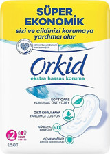 Orkid Extra Hassas Koruma İnce 16'lı Hijyenik Ped 2 Adet