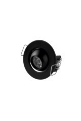 Cata Ct-5268 Metal Tekli Başlık Yuvarlak Gömme Led Spot Lamba Siyah