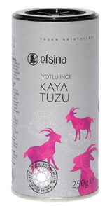 Efsina İyotlu Kristal Kaya Tuzu Kutu 250 gr