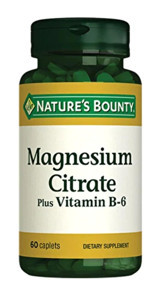 Nature's Bounty Magnesium Citrate Plus Yetişkin Vitamin B6 60 Adet