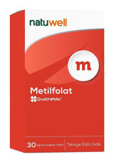 Natuwell Metilfolat Yetişkin 30 Adet