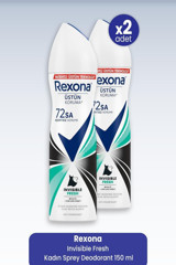 Rexona Invisible Fresh Sprey Kadın Deodorant 2x150 ml