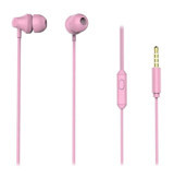 Rampage SN R99 Silikonlu Mikrofonlu 3.5 mm Jak Kablolu Kulaklık Pembe