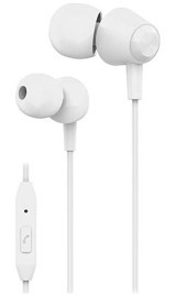S link SL KU160 Silikonlu Mikrofonlu 3.5 mm Jak Kablolu Kulaklık Beyaz