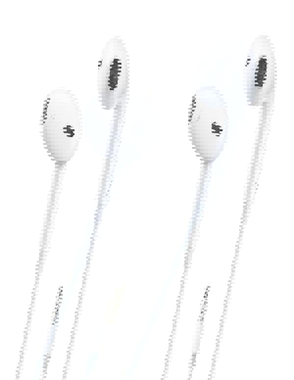 Linktech H303 Silikonsuz Mikrofonlu 3.5 mm Jak Kablolu Kulaklık Beyaz