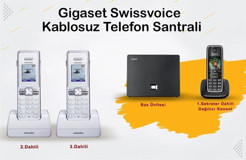 Gigaset C530 IP 3 Ahize Ekranlı Kablosuz Telsiz Telefon