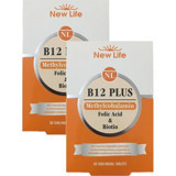 New Life B12 Plus Yetişkin Vitamin 2x60 Adet Tablet