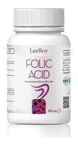Leeroy Folic Acid Yetişkin Vitamin 90 Adet Tablet