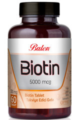 Balen Biotin Yetişkin Vitamin 60 Adet Tablet