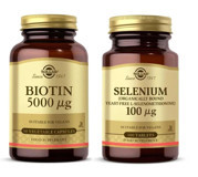 Solgar Biotin 5000 Mcg Yetişkin Vitamin 50 Kapsül + Selenium 100 Adet Kapsül