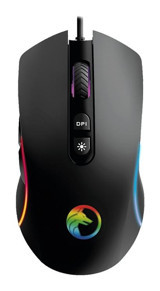 Gametech Vortex RGB Ergonomik Makrolu Kablolu Siyah Optik Gaming Mouse