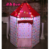 Abbie Yıldızlı Şato 4-6 Yaş Pembe Unisex Çocuk Çadırı