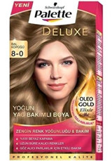 Palette Deluxe 8.0 Bal Köpüğü Amonyaksız Krem Saç Boyası 3x60 ml
