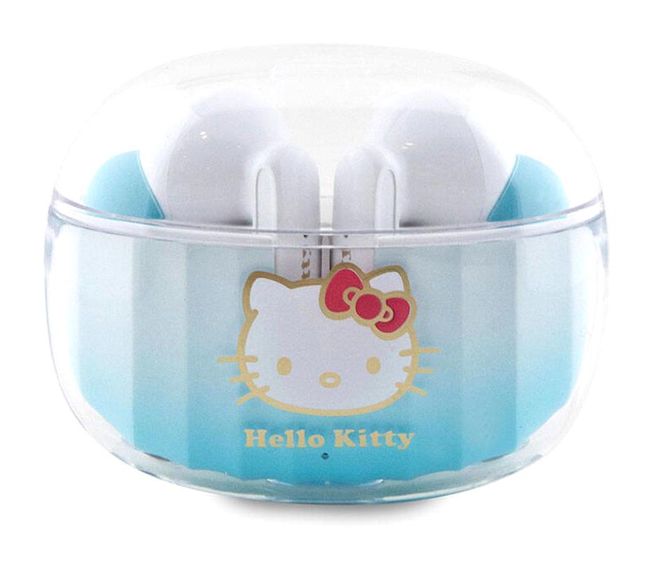 Hello Kitty TWS Tek Mikrofonlu 5.3 Silikonsuz Kablosuz Kulak İçi Bluetooth Kulaklık Mavi