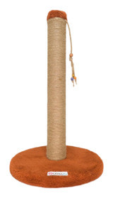 Lena Pet Yuvarlak Oyuncaklı 52 cm Kedi Tırmalama Direği Kahverengi