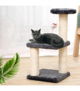 Nursoft Oturaklı Oyuncaklı Katlı 54 cm Kedi Tırmalama Tahtası