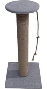 Bedspet Oturaklı 70 cm Kedi Tırmalama Tahtası Gri