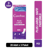 Carefree Plus Large Parfümlü 20'li Normal Günlük Ped