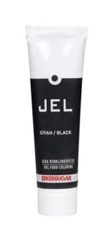 Şeker & Sugar Yenilebilir Tüp Siyah Jel Gıda Boyası 100 ml