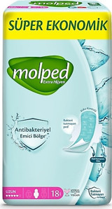 Molped Extra İnce 18'li Hijyenik Ped 6 Adet
