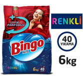 Bingo Matik Lovely Parfümlü Renkliler İçin 40 Yıkama Toz Deterjan 6 kg