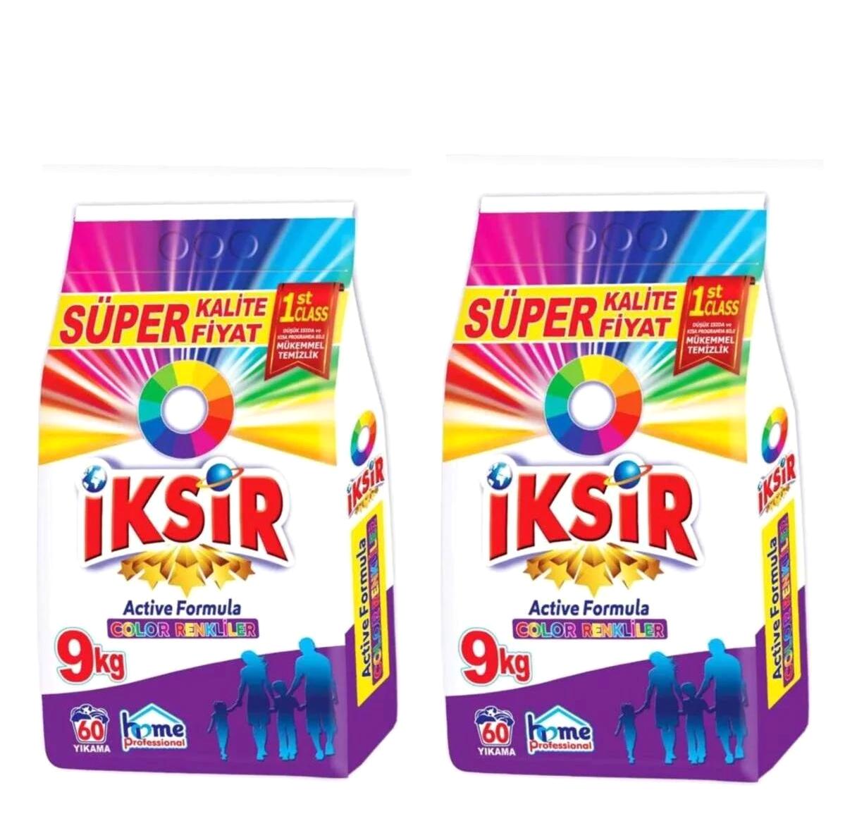 İksir Matik Renkliler İçin Toz Deterjan 2x9 kg