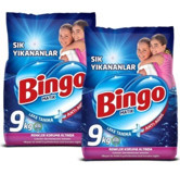 Bingo Matik Sık Yıkananlar Renkliler İçin Toz Deterjan 2x9 kg