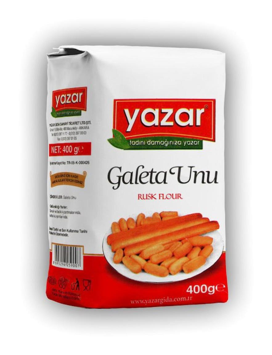 Yazar Glutensiz Galeta Unu 400 gr