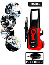 Rodex RDX710 1600 W Tekerlekli 135 Bar Elektrikli Basınçlı Yıkama Makinesi