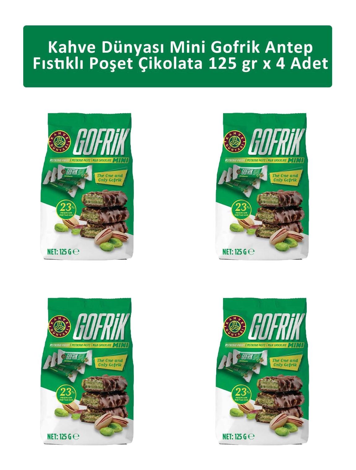 Kahve Dünyası Gofrik Antep Fıstıklı Gofret 4x125 gr