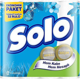 Solo 2 Katlı 12x32'li Rulo Tuvalet Kağıdı