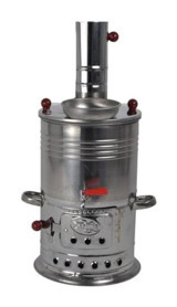 Zarif İş 3.5 lt Çelik Tek Demlikli Tek Musluklulu Elektrikli Semaver Gümüş