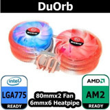 Thermaltake LGA775 3 Pin 6 adet Fan Soğutmalı Masaüstü İşlemci Soğutucu