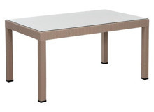 Sandalie 90x150 cm Kahverengi Dikdörtgen Plastik Bahçe Masası