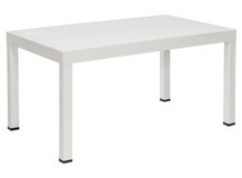 Sandalie 90x150 cm Beyaz Dikdörtgen Plastik Bahçe Masası
