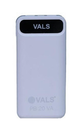 Vals 20000 mAh Hızlı Şarj Dijital Göstergeli USB C Çoklu Bağlantı Powerbank Beyaz