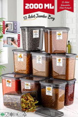 Nandy Home 24'lü Plastik Saklama Kabı 12x2 lt