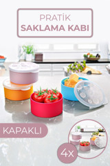 Nandy Home 8'li Plastik Saklama Kabı 4x50 ml