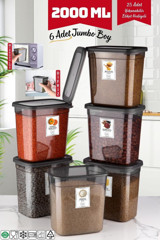 Nandy Home 12'li Plastik Saklama Kabı 6x2 lt