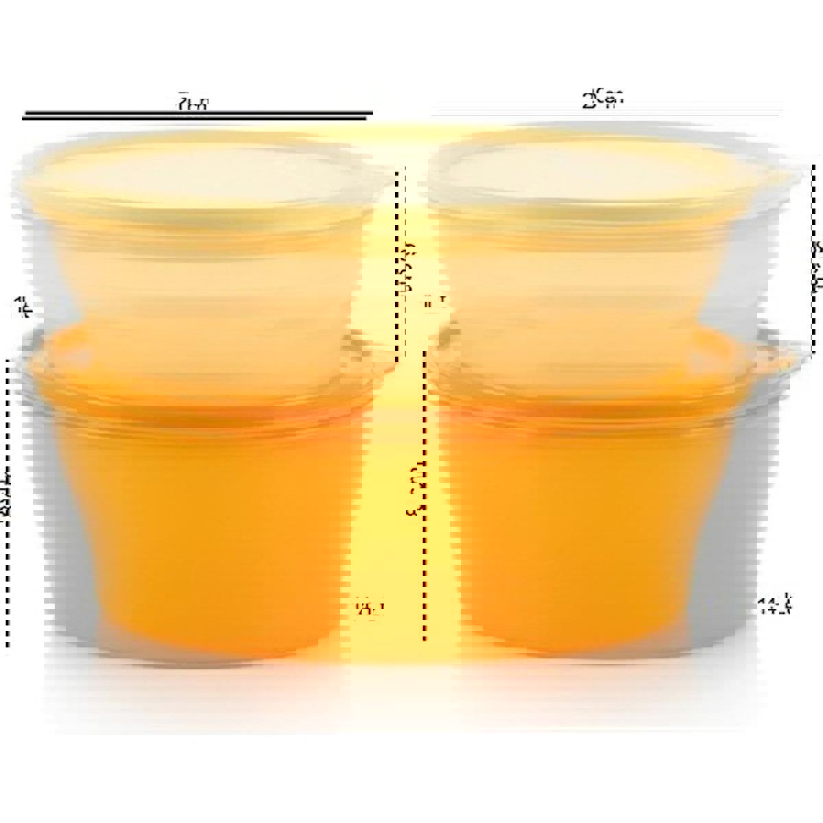 Tupperware Şeker 4'lü Plastik Saklama Kabı