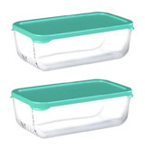 Paşabahçe 53743 4'lü Cam Saklama Kabı 2x1225 ml